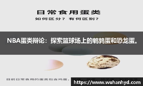 NBA蛋类辩论：探索篮球场上的鹌鹑蛋和恐龙蛋。